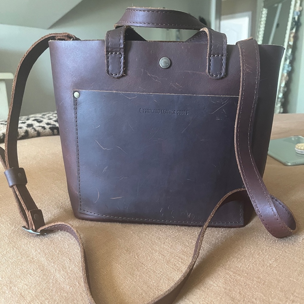 Portland Leather Goods Mini Crossbody Tote